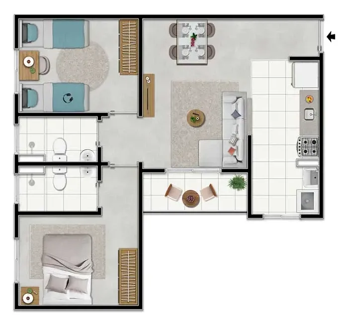 Planta Tipo — Torre 1